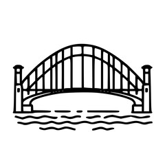 Bridge icon, architecture icon, transportation icon, construction icon, building icon, travel icon, business icon, industry icon, industrial icon, railway icon, pillar icon, urban icon, drawbridge