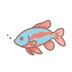 Siamese Fighting Fish transparent, simple icon, can be applied to shirts, can be used easily and conveniently.