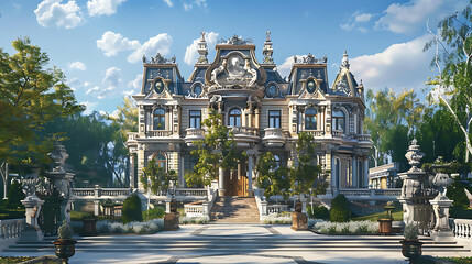 Luxurious Mansion with Expansive Gardens