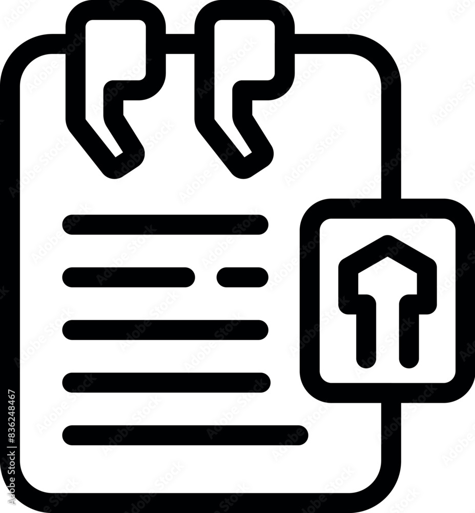 Aufkleber black and white vector icon of a clipboard with tasks and a pinned completion tag