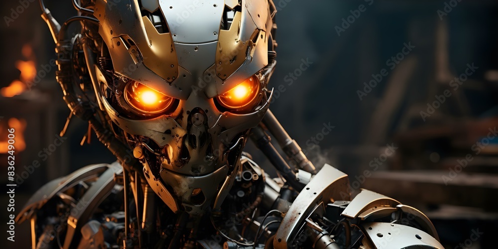 Aufkleber robot uses software to create detailed visual designs with precision. concept digital design, precis