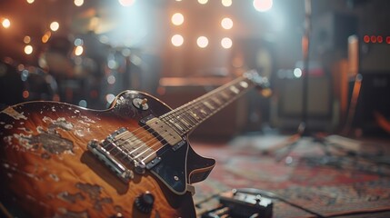 Fototapeta premium Electric Guitar on Stage