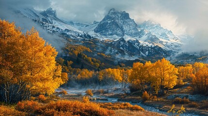 autumn in the mountains
