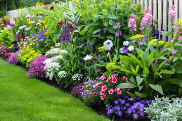 Obraz premium Herbaceous borders, Garden plants