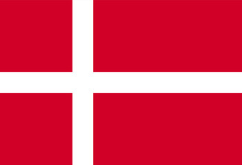 Fototapeta premium Denmark flag illustrator country flags
