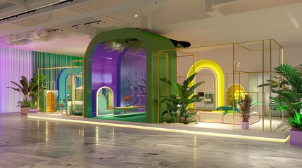 Booth for product exhibit