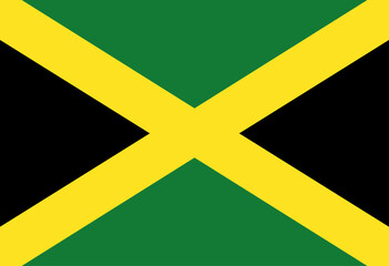 Jamaican  flag illustrator country flags