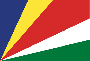 Seychelles flag illustrator country flags