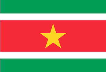 Suriname flag illustrator country flags