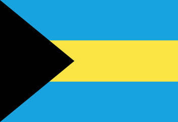 The Bahamas flag illustrator country flags © Beibeinside