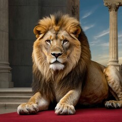 Fototapeta premium portrait of a lion