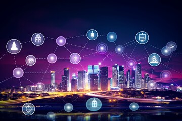 Advancing Energy Sustainability with the Smart Grid, IoT, Technology Concept, Background