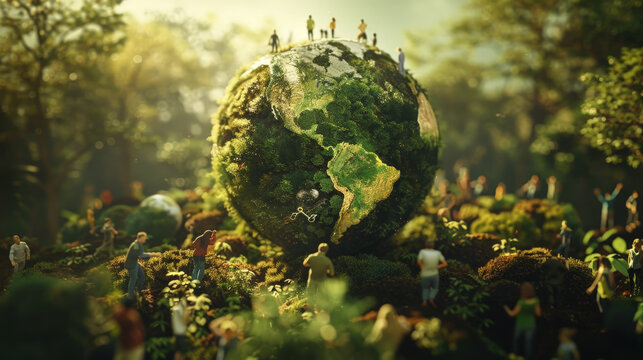 Sustainable Unity: Global Community Restoring Nature for Earth Day