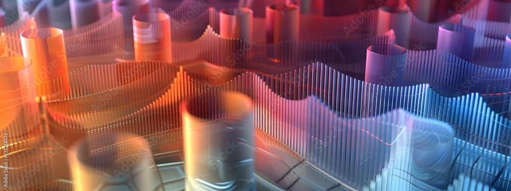 Poster d rendered diagram of frequency domain filtering in signal processing