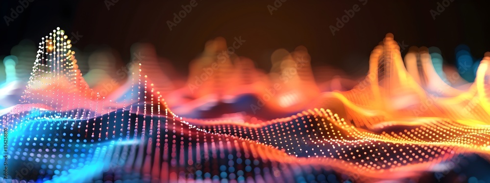 Poster d rendered atomic absorption spectroscopy graph showing absorption peaks at specific frequencies