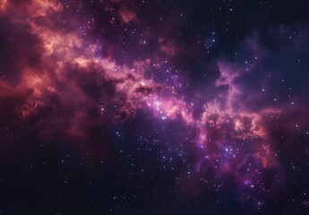 Cosmic Nebula Background with Stars
