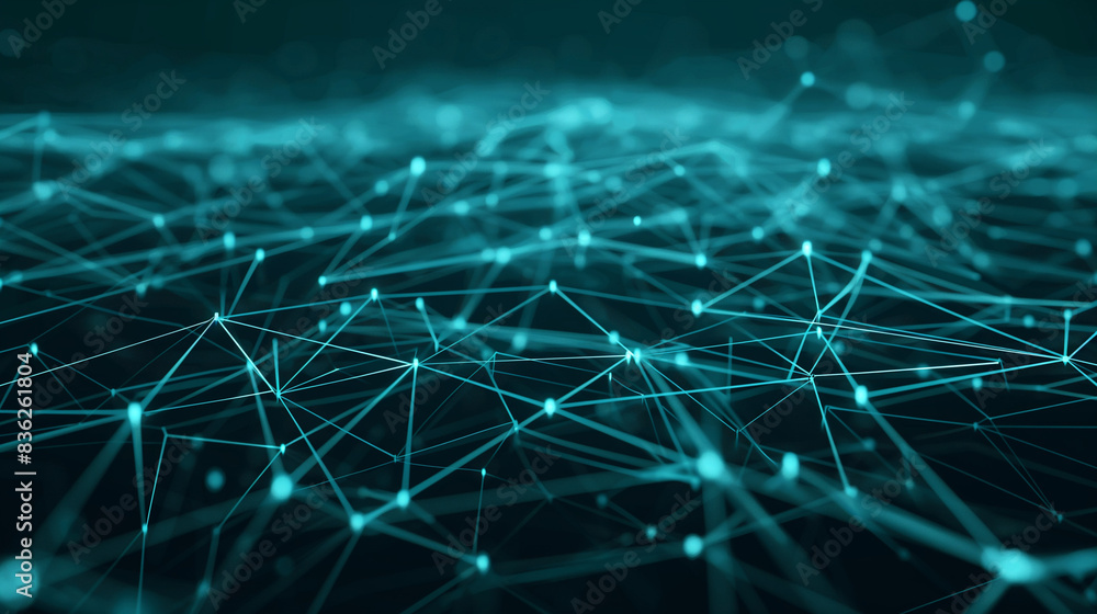 Poster futuristic digital blockchain background featuring abstract connections technology and digital netwo