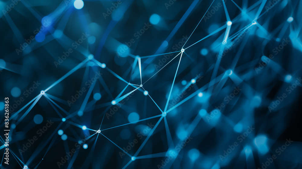 Poster futuristic digital blockchain background featuring abstract connections technology and digital netwo