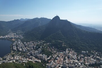 Aerial Views from over Rio De Janeiro Brazil