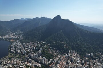 Obraz premium Aerial Views from over Rio De Janeiro Brazil