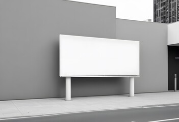 Fototapeta premium blank billboard on the road mockup