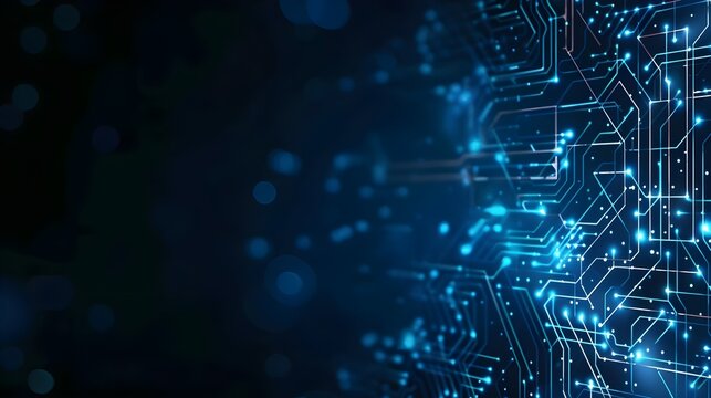 Abstract Technology Cybersecurity Lock Breach Prevention Background (Generative AI)