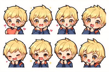gamer boy emote twitch set