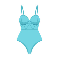 Summer fashion clothing. Swimming wear. Female swimsuit for pool and beach
