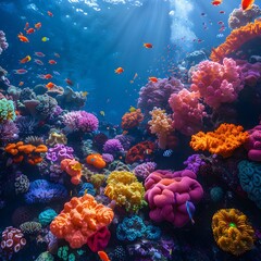 Coral reef beauty: A marine life showcase.