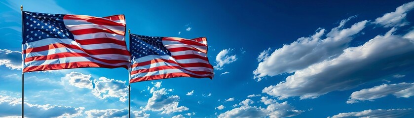 American Flags for celebrating the holiday