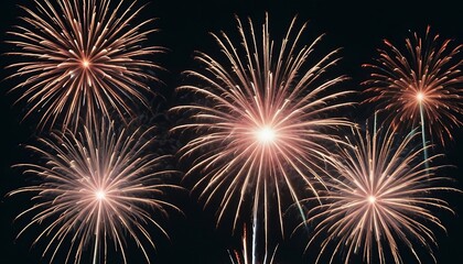 fireworks in the night sky