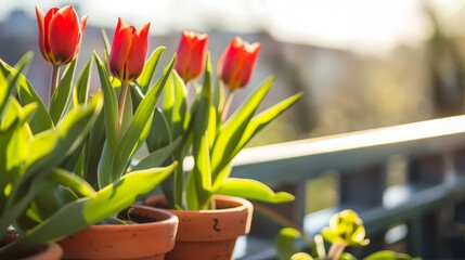 Tulips arranged in a floral pattern, perfect for decorative or artistic inspiration.