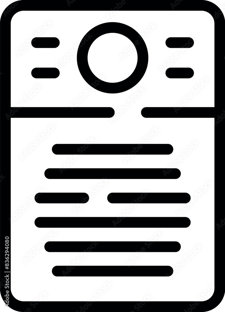 Aufkleber modern black and white smartphone icon vector illustration for mobile phone technology with minimali