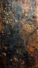 Naklejka premium Vintage bronze or copper plate, nonferrous metal sheet as background