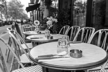 restaurant table in a restaurant