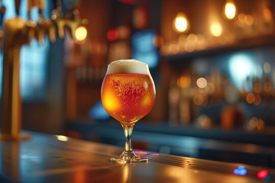 Bar Ambiance with Draft Beer