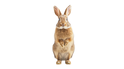 Rabbit standing, isolated