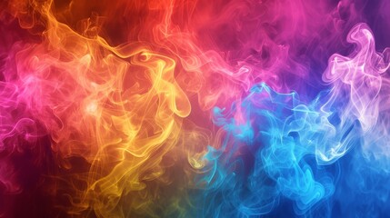 Fototapeta premium Abstract Colorful Smoke Background