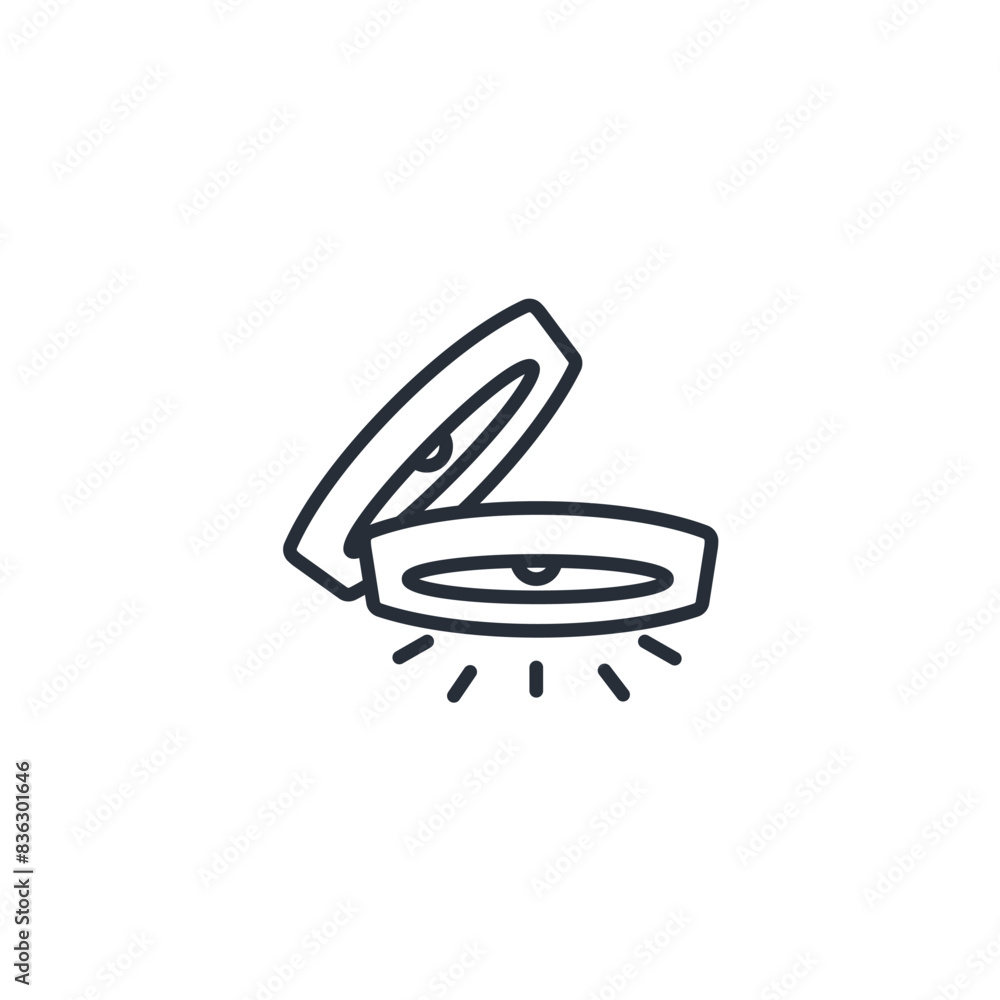 Poster light icon. vector.editable stroke.linear style sign for use web design,logo.symbol illustration.