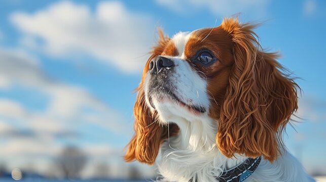 Cavalier King Charles Spaniel, a toy breed known for its affectionate temperament, making it a great family pet.