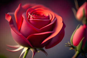 red rose on black background