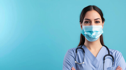 Caring Doctor with Necessary Medical Supplies