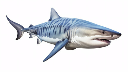 Naklejka premium shark isolated on white