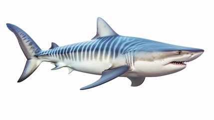 Obraz premium white shark isolated on white