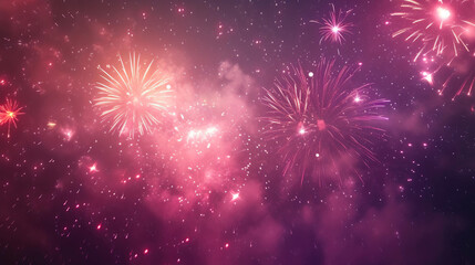 Fototapeta premium Sparkling Festivities in the Dark