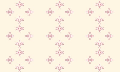 Pattern with floral and geometric elements. Intersecting curved and straight bold stripes forming abstract floral ornament. Vector background for design. Seamless Decorative lattice for louver.