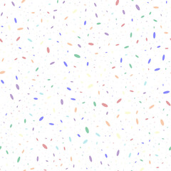 Geometric Vector Oval Confetti. Abstract Fashion Icon. Rainbow Party Blast Background. Color Fun. Rainbow Cool Circle Pattern. Seamless Flying Art. Random Christmas Blast. Falling Geo Fun Sparkle.