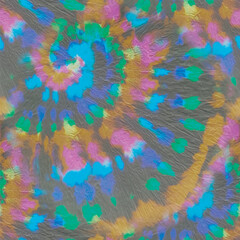 Tie Dye Round Print. Vector Old Paint Background. Circle Tie Dye Print. Blue Paint Tye Die. Blue Dark Print. Seamless Dyed Tiedye. Green Swirl Watercolour. Spiral Black Circle. Tie Dye Curve Circle.