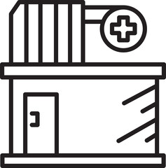 Clinic Building Icon
