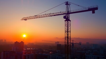 The construction is in full swing. The city is growing.